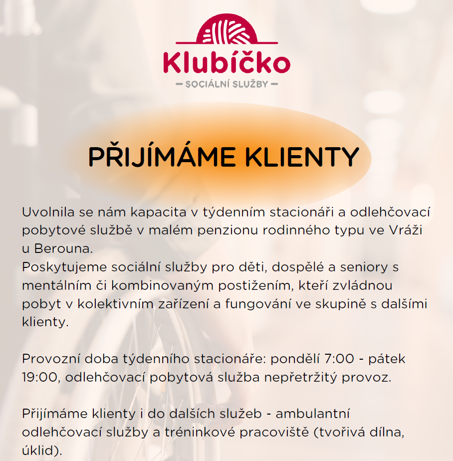 Klubíčko - sociální služby